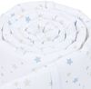 babybay Nestchen Piqué passend für Modell Boxspring XXL, weiß Sternemix sand/azurblau Bild 2