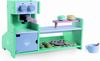 Moni Kinder Kaffee-Shop 4442 aus Holz Kaffeemaschine Theke Tasse Löffel Snacks grün Bild 2