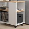 Couchtisch Marian Goldkraft Eiche/Weiß 70 x 36.6 cm mit Rollen Vicco Bild 4