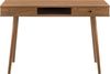 Schreibtisch Habo mit Ablage und Schublade 115x48x74cm Dunkler Holzton en. casa Bild 4