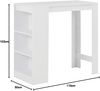 vidaXL Bartisch mit Regal Schwarz 110 x 50 x 103 cm 280212 Bild 2