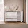 Lookway Kommode AURORA SILVER 1D4S mit Schubladen und Metallbeinen, Breite: 140 cm Bild 4