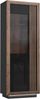 FORTE Savona Highboardvitrine mit LED Beleuchtung, Holzwerkstoff, Schwarz/Braun, 73,3 x 197 x 42,3 cm Bild 4