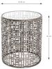 Beistelltisch Glas/ Metall antikbronze, rund, Ø 38cm Bild 3