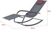 Sonnenliege Caracena 2er Set 147x63x89cm Schaukelliege Dunkelgrau en. casa Bild 3