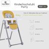 Lorelli Kinderhochstuhl PARTY Rollen Höhe Lehne Fußstütze Tisch sind einstellbar gelb Bild 2