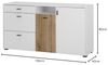 Sideboard Merced in weiß matt und Eiche 150 cm Bild 3