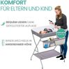 Fillikid Wickelkommode Exklusiv Circle - Grau, Baby Wickelkombi Wickelkommode Wickeltisch klappbar mit Fächern Bild 2