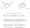 Hera 3er-Set LED-Einbauleuchte ww Tr. 24/15W 61056938002 Bild 3