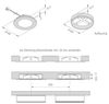Hera 3er-Set LED-Einbauleuchte ww Tr. 24/15W 61056938002 Bild 5