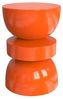 Vente-unique - TUVAMI Beistelltisch Metall Orange - B 30 cm x H 45 cm x L 30 cm Bild 4
