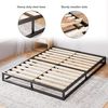 ZINUS Joseph 15 cm Metallrahmenbett | Lattenrost | Holzlattenunterstützung | Stauraum unter dem Bett | 140x200 cm | Schwarz Bild 3