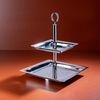 Fink Etagere Nagano, Edelstahl, quadratisch Bild 2