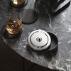 Georg Jensen Glasuntersetzer (Leder 4 St.) in Aufbewahrungsdose Manhattenl Bild 3