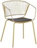 Metallstuhl gold 2er Set RIGBY Bild 4