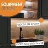 Wohnzimmerschrank Berno Schwarz/Sandeiche 70.8 x 38.9 cm mit Klapptür Vicco Bild 4