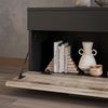 Wohnzimmerschrank Berno Schwarz/Sandeiche 70.8 x 38.9 cm mit Klapptür Vicco Bild 5