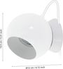 Eglo 94513 Wandleuchte Tischleuchte PETTO 1 Stahl weiß GU10 max. 1X3W magnetic mit Kabelschalter Bild 4