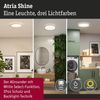 LED Panel Atria Shine White Select IP44 rund 398mm 20,8W 2800lm 3000 - 6500K Holzoptik Bild 3