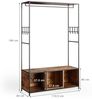 Kleiderschrank Fyrk Eiche rustikal 119.5 x 189 cm Vicco Bild 3