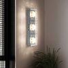 LED Wandleuchte, Kristalle, ALU, Glas, L 42 cm Bild 3