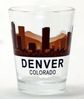 Denver Colorado Sunset Skyline Shot Glass by World By Shotglass Bild 1