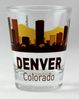 Denver Colorado Sunset Skyline Shot Glass by World By Shotglass Bild 4