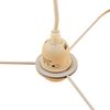 Licht-Erlebnisse Pendelleuchte AYLMER, ohne Leuchtmittel, rund Ø 55 cm groß E27 Creme Gold Retro Stoffschirm für Hängeleuchte Bild 5
