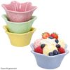 MamboCat Eisschale MamboCat 4er Set Emilia Blume Eisbecher Steingut Dessert-Schale bunt, Steingut Bild 2