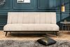 riess-ambiente 3-Sitzer PETIT BEAUTÉ 180cm champagner / schwarz, Einzelartikel 1 Teile, Wohnzimmer · Samt · mit Bettfunktion · Schlafcouch · Retro Design Bild 4