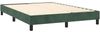 vidaXL Boxspringbett mit Matratze Dunkelgrün 140x190 cm Samt 3141482 Bild 4