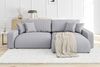 S-Style Möbel Ecksofa Emma mit Bettfunktion in Cord-Stoff schöner Sitzkomfort, Ottomane links oder rechts bestellbar, mit Wellenfederung Bild 2
