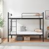 Metall-Etagenbett Berimma 90x200 cm Schwarz [en. casa] Bild 3