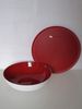 TUPPERWARE Servierschüssel Tupperware Allegra Schale 3,5 Liter in bordeaux rot/weiß Bild 3