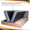 Boxspringbett Doppelbett LOFT 1 - Das perfekte Bett für Ihr Schlafzimmer. 160x200 cm Bett mit Bonellmatratze, mit Bettkasten für Bettwäsche und Topper. Bett mit Kopfteil. (LOFT 1 BRAUN, 160x200) Bild 5