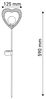 näve LED Solarleuchte Herz, LED fest integriert, Warmweiß, 2er Set, Erdspieß, Höhe: 59cm, LED warmweiß, inkl. Akku Bild 4