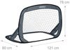 Relaxdays Pop Up Tore 2er Set, Faltbare Fußballtore für den Garten, Kindertore mit Tasche, HxBxT: 78 x 121 x 80 cm, grau Bild 4