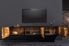 riess-ambiente Lowboard GOLDEN SUNSET 160cm schwarz / gold (Einzelartikel, 1 St), Massivholz · 3D Front · hängend · handmade · TV-Schrank · Design Bild 5
