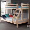 Vipack 'Martin' Etagenbett, natur, 90x200/140x200 cm, Kiefer massiv, inkl. Lattenroste Bild 2