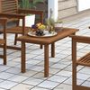 Furinno Tioman Outdoor Tisch in Teaköl, Natur, 43. 94x89. 41x42. 93 cm Bild 2