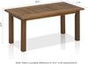 Furinno Tioman Outdoor Tisch in Teaköl, Natur, 43. 94x89. 41x42. 93 cm Bild 3