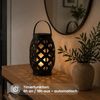 Garten-Laterne FLAME L black, Feuer-Effekt & Timer Bild 5
