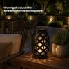 Garten-Laterne FLAME L black, Feuer-Effekt & Timer Bild 4