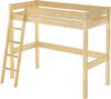 Hochbett für Kinder 90x200 Kinderbett Stockbett Kiefer massiv V-60. 20-09-20Z mit Lattenrost und Matratze Bild 3