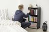 Iris Ohyama, Aufbewahrungsmöbel, Bücherregal, 3 feste Regale, Design, Multifunktional, Büro, Eingang, Schlafzimmer, Wohnzimmer - Basic Storage Shelf CX-3 - Eiche Schwarz Bild 4