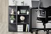 Iris Ohyama, Aufbewahrungsmöbel, Bücherregal, 3 feste Regale, Design, Multifunktional, Büro, Eingang, Schlafzimmer, Wohnzimmer - Basic Storage Shelf CX-3 - Eiche Schwarz Bild 2