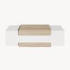Couchtisch Eljak 110x57x31 cm Weiß/Travertin [en. casa] Bild 5