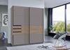 Schwebetürenschrank >Bremen< in SAHARAGRAU / MULTIPLEX - 180x198x65cm (BxHxT) Bild 2