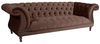 Ivette Sofa 3-Sitzer Samtvelours Braun Buche Nussbaumfarben Bild 4