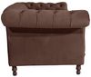 Ivette Sofa 3-Sitzer Samtvelours Braun Buche Nussbaumfarben Bild 5